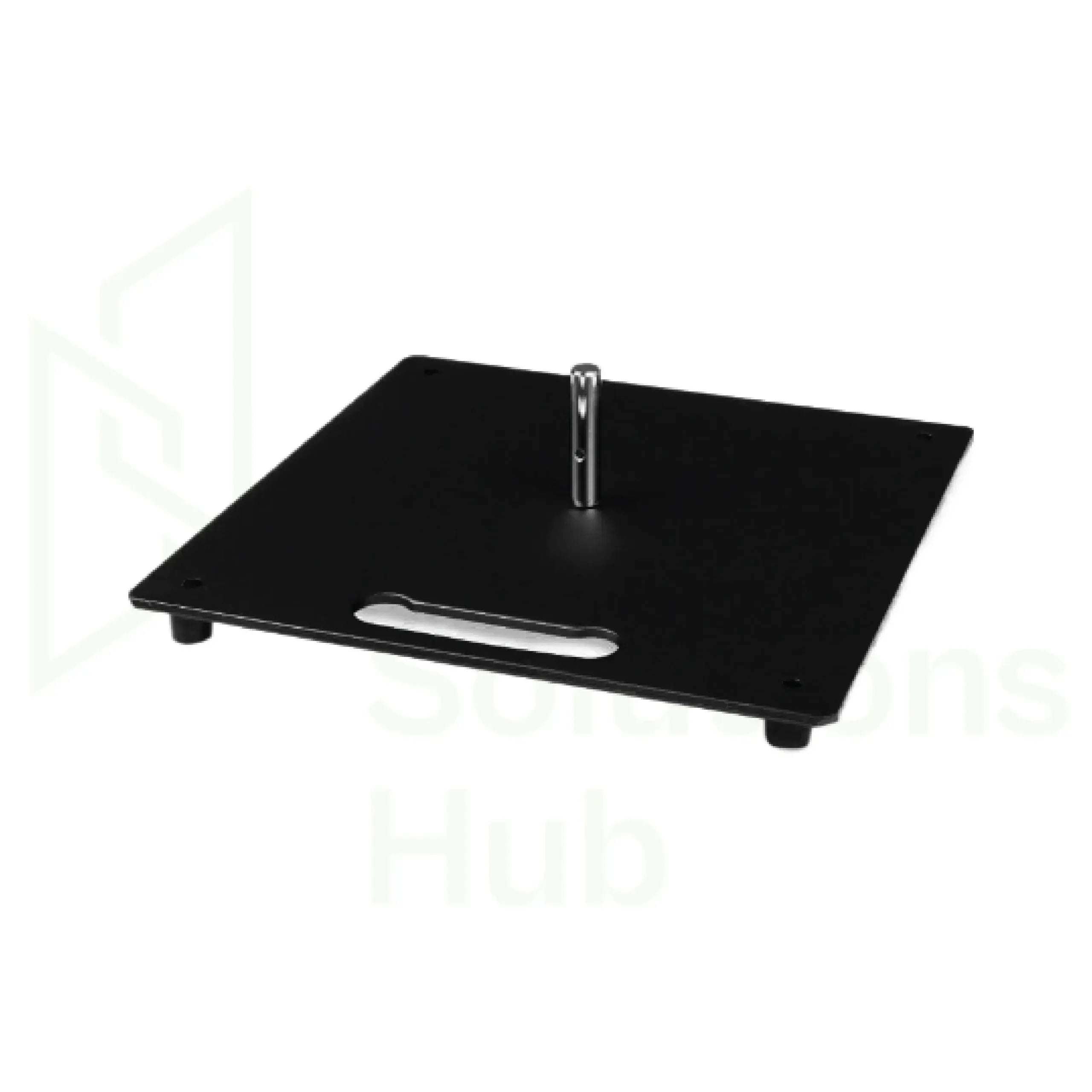 Base Flat | Heavy-Duty Cast Iron Flagpole Base for Hard Surfaces (4 kg / 12 kg)