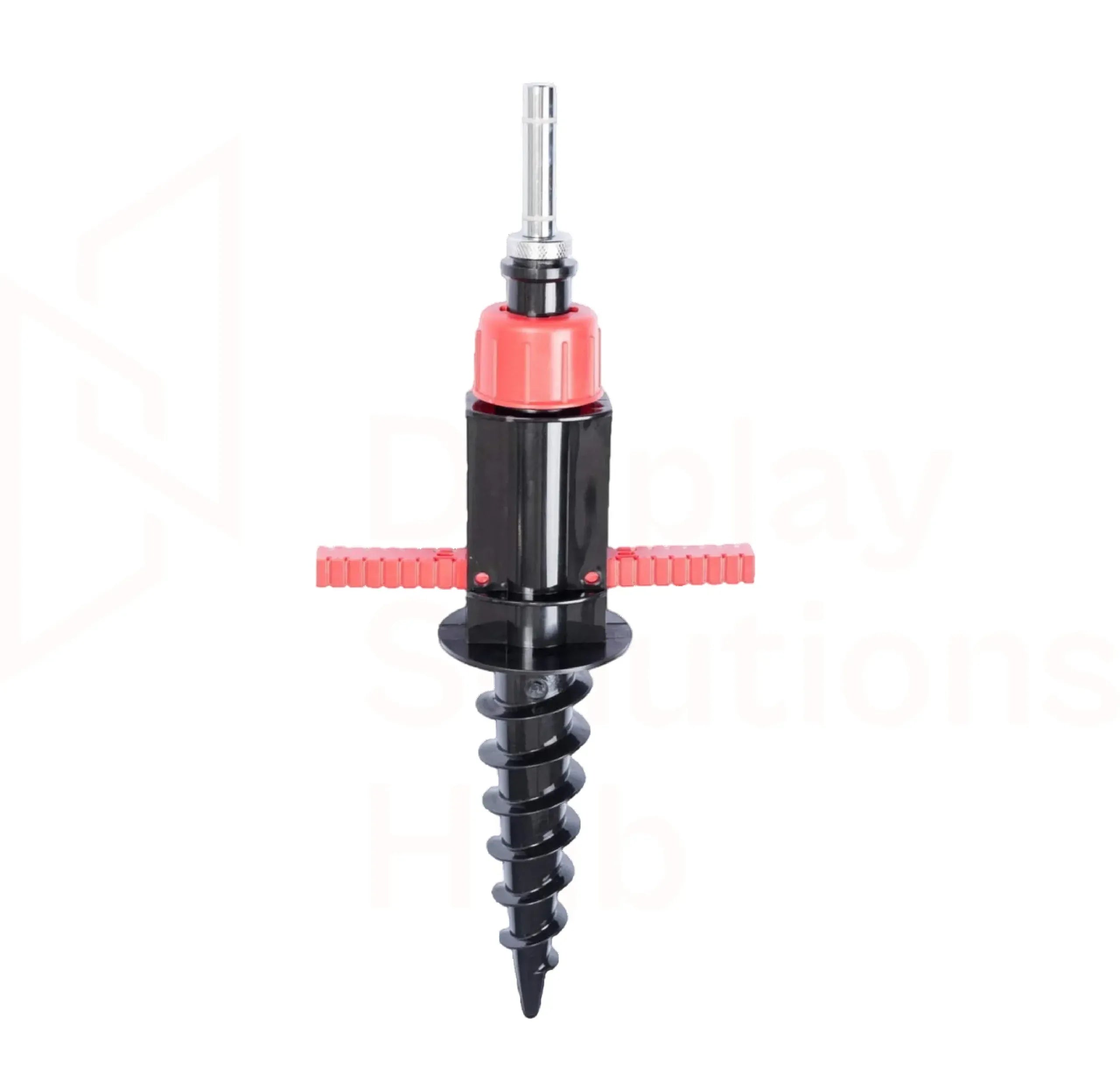 Base Ground Spike | Flagpole Ground Anchor with Folding Handles & Rotator