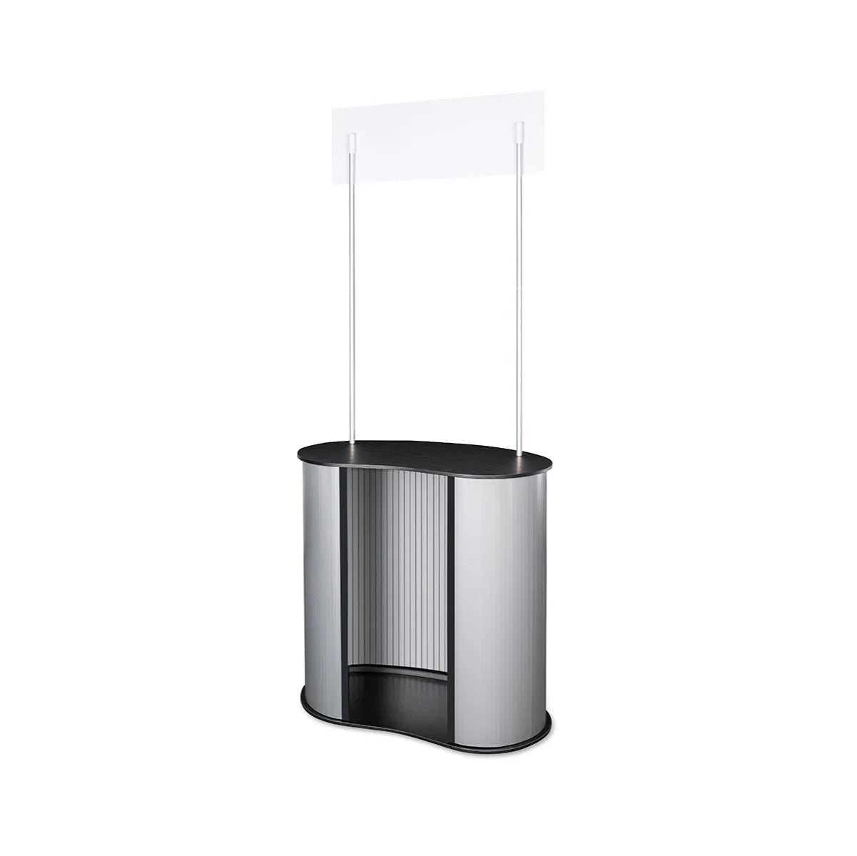 Portable Pop Up Counter with Overhead Signage