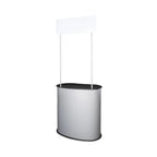 Portable Pop Up Counter with Overhead Signage